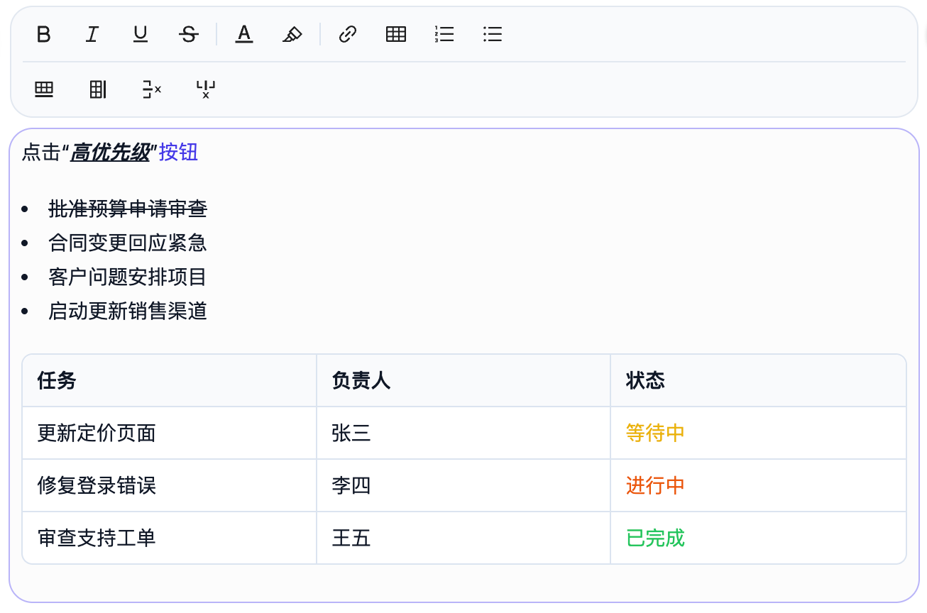 编辑每一步
